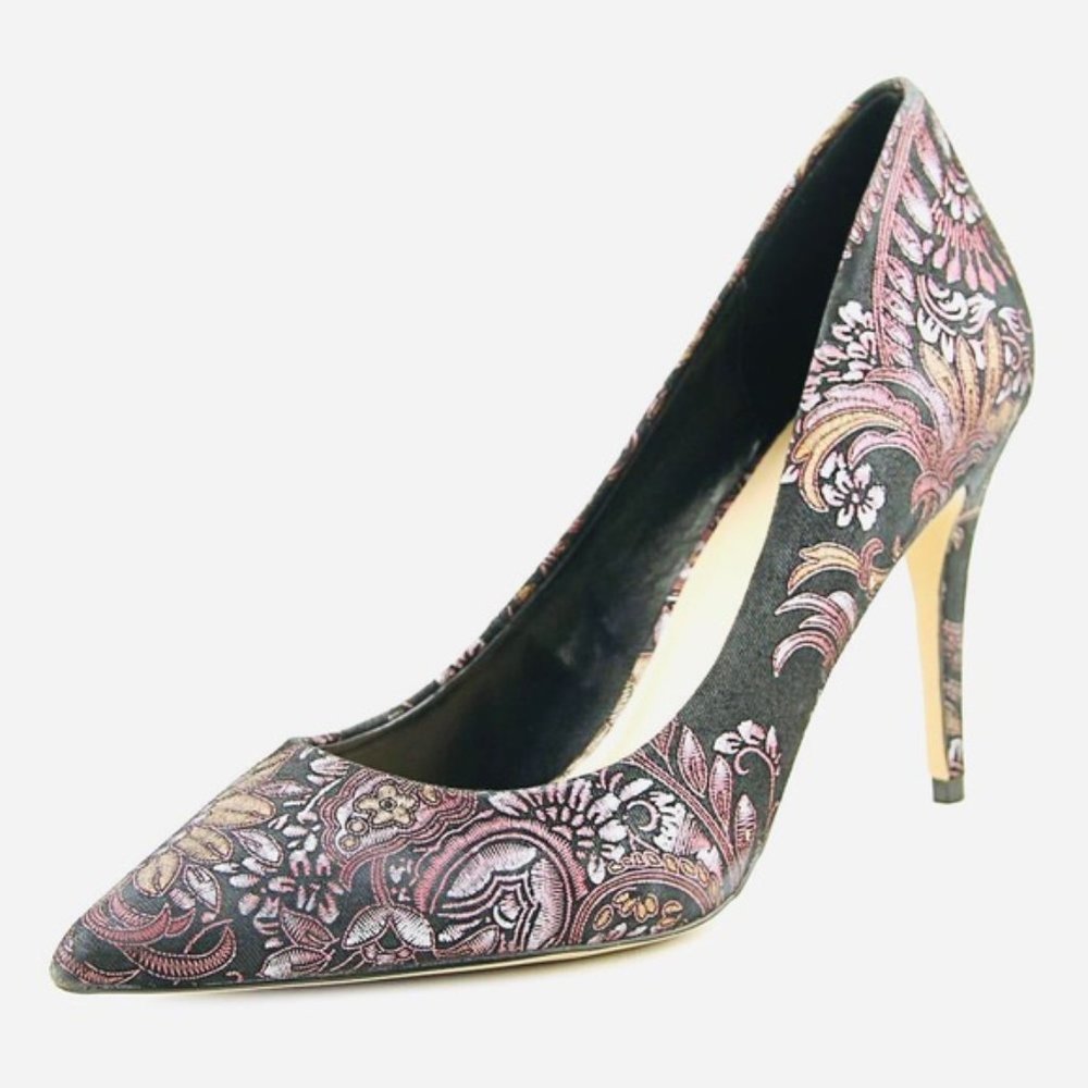 Aldo Uloaviel Pointed Toe Floral Print Heels -7(37.5) - Picture 3 of 10